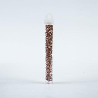 Copper Lined Clear Czech Seed Beads - Size 10 - Detail