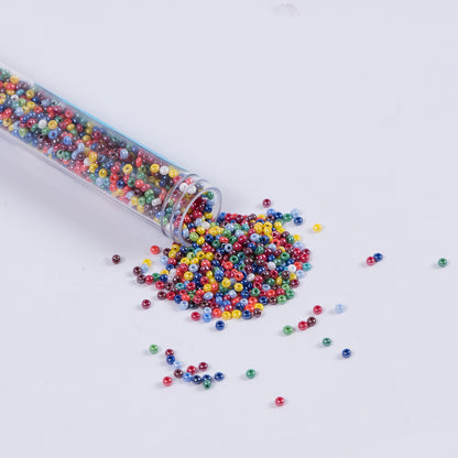 Lustrous Multicolor Czech Seed Beads - Size 10