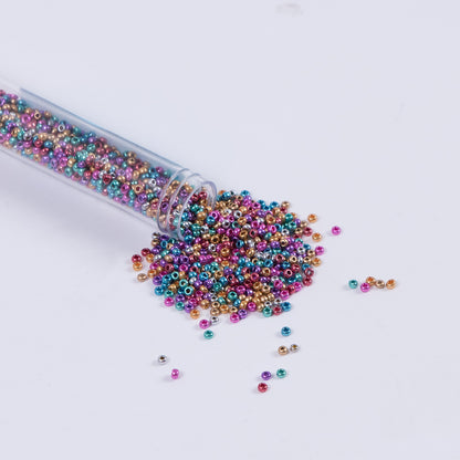 Metallic Multicolor Czech Seed Beads - Size 10