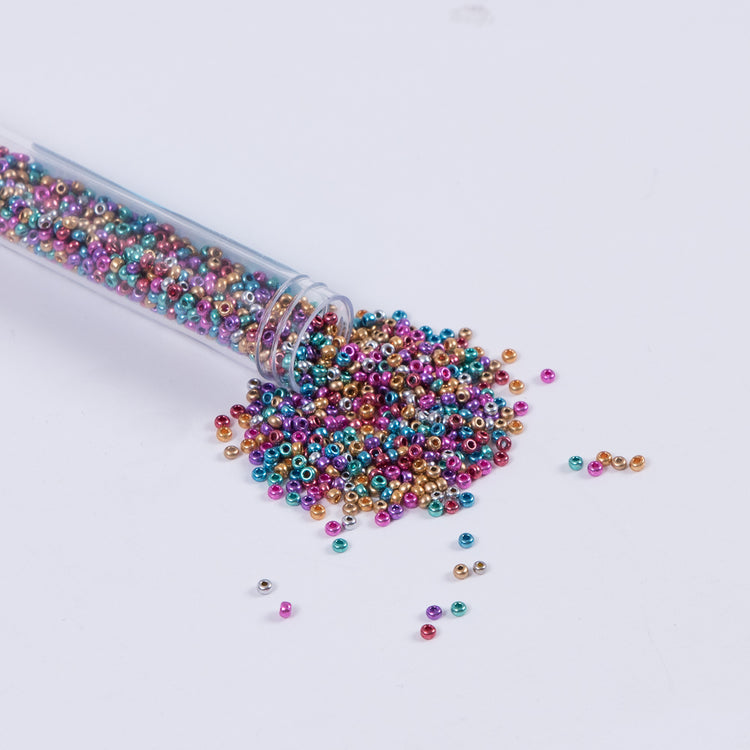 template--25130090922057__main-Metallic Multicolor Czech Seed Beads - Size 10
