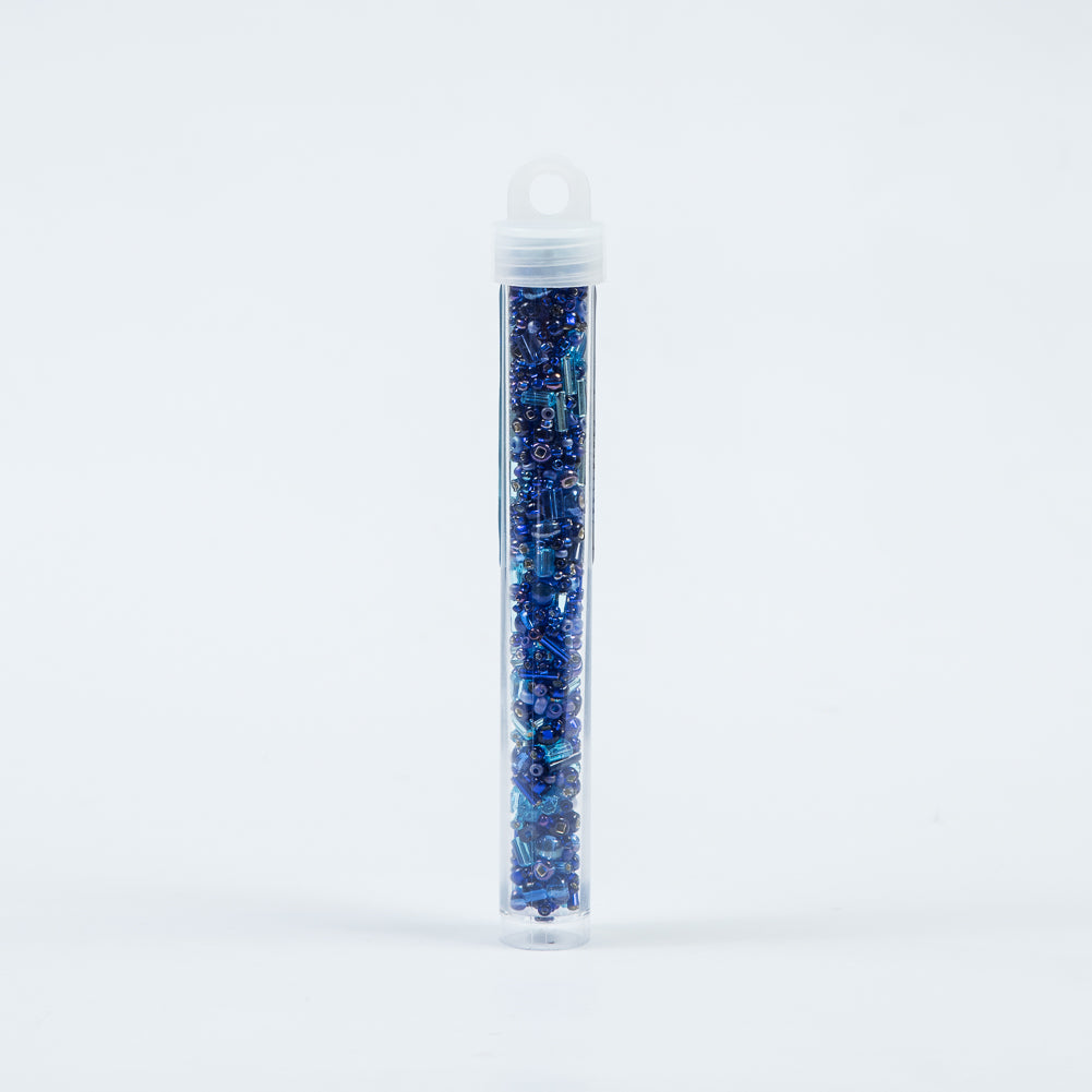Sapphire Mixed Media Beads - Size 10 - Detail