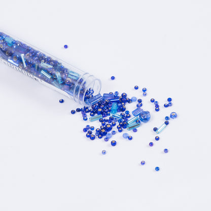 Sapphire Mixed Media Beads - Size 10