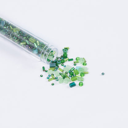 Green Mixed Media Beads - Size 10