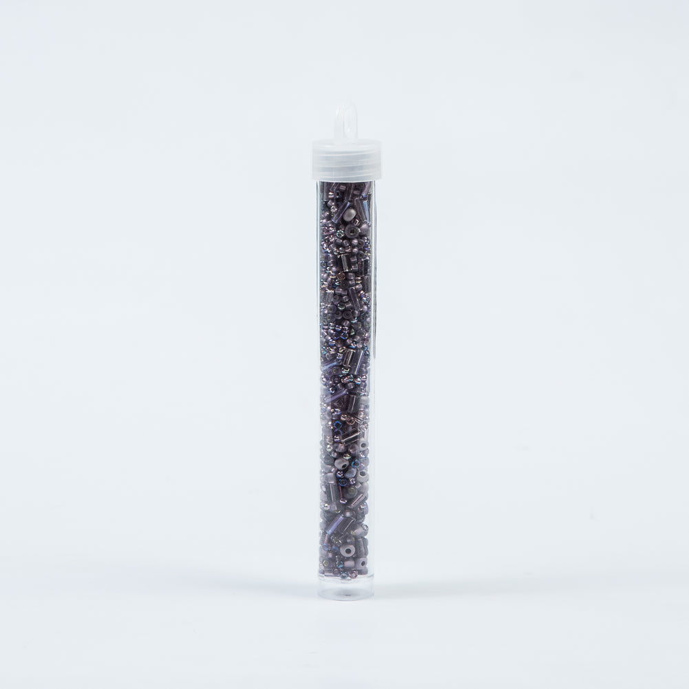 Purple Mixed Media Beads - Size 10 Detail