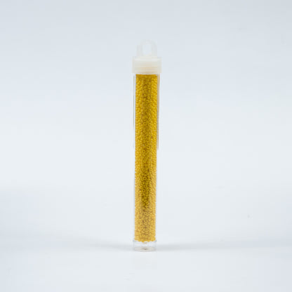 Golden Yellow Opaque Czech Seed Beads - Size 10 - Detail