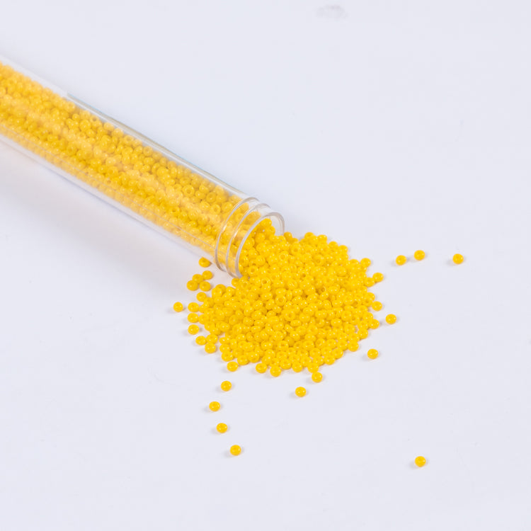 template--25130090922057__main-Golden Yellow Opaque Czech Seed Beads - Size 10