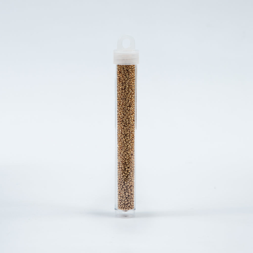 Metallic Gold Czech Seed Beads - Size 10 Detail