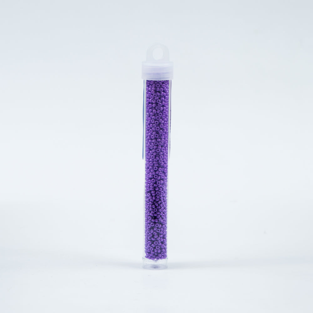 Violet Opaque Czech Seed Beads - Size 10 Detail