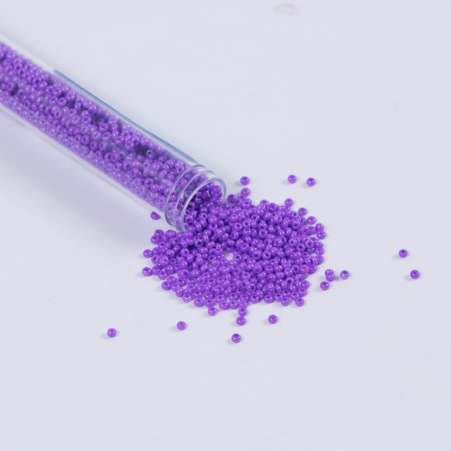Violet Opaque Czech Seed Beads - Size 10