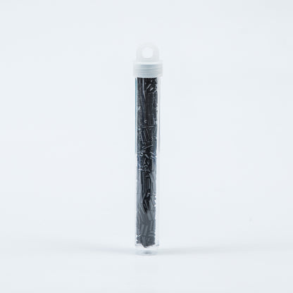 Black Opaque Czech Bugle Seed Beads - Size 3 - Detail