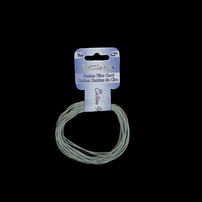 Dazzle-It Seafoam Cotton Wax Cord - 1mm