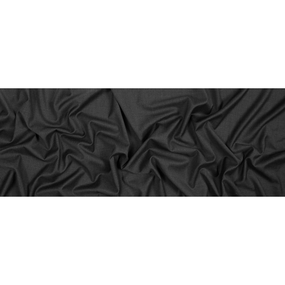 Super 120 Merino Wool Twill Suiting - Charcoal Full