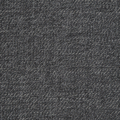 Black and Charcoal Virgin Wool Double Faced Melange Detail