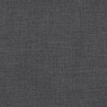 Black and Charcoal Virgin Wool Double Faced Melange