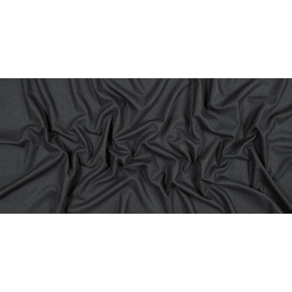 Charcoal Twill Wool Suiting Folded