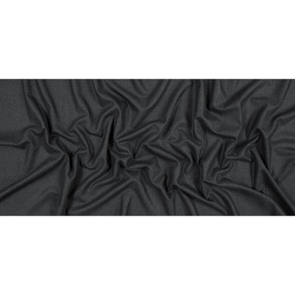 Charcoal Twill Wool Suiting Folded