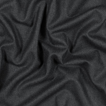 Charcoal Twill Wool Suiting