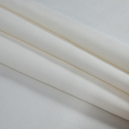 Antique White Silk and Wool Twill - Folded
