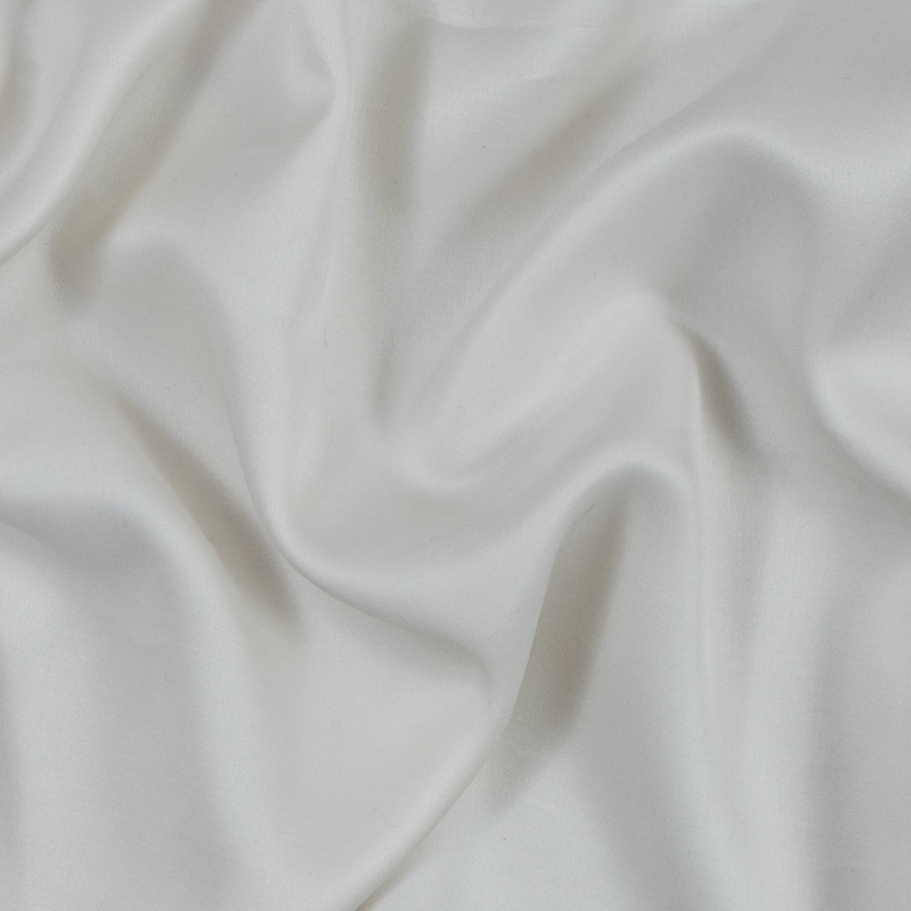 Antique White Silk and Wool Twill