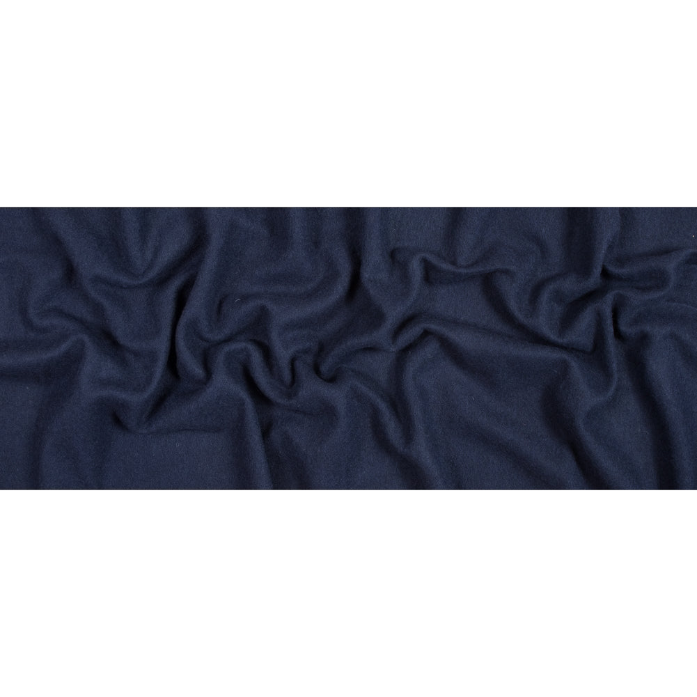 Navy Blue Double Faced Wool Coating - Full