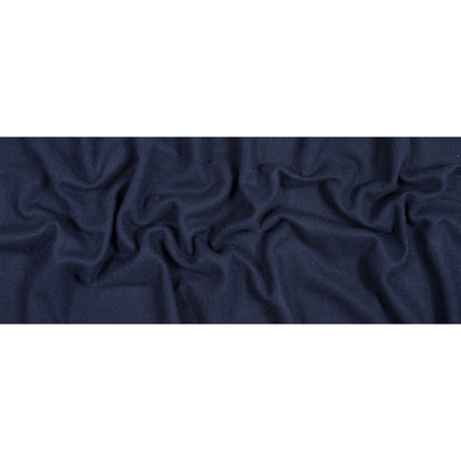 Navy Blue Double Faced Wool Coating - Full