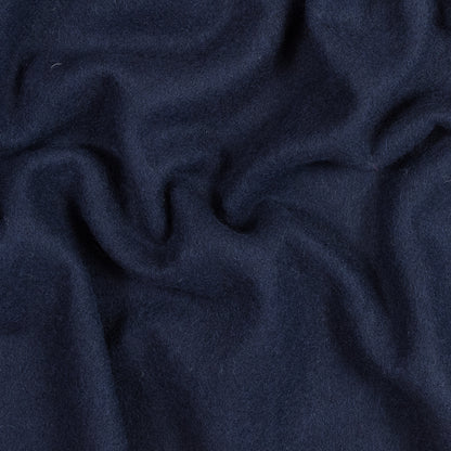 Navy Blue Double Faced Wool Coating