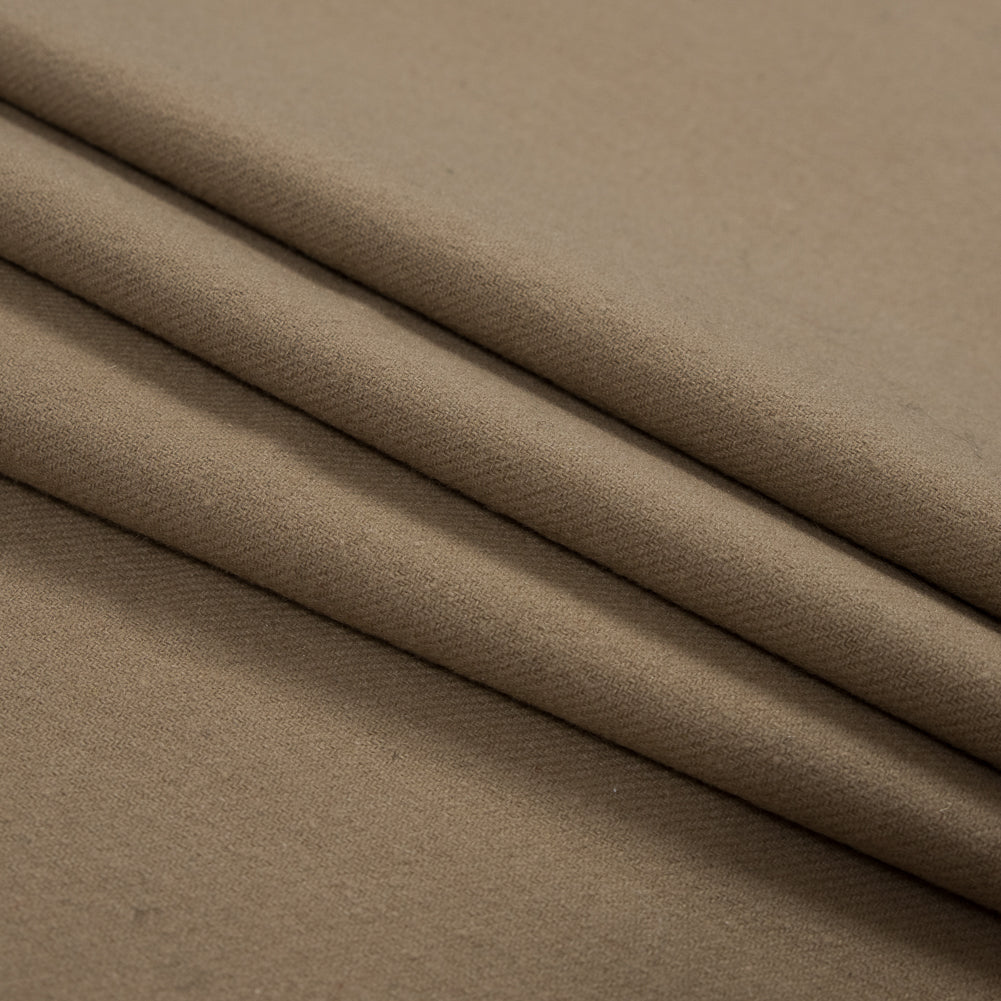 Tan Soft Wool Twill - Folded