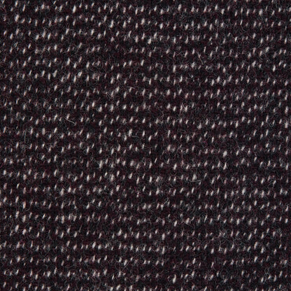 Bordeaux and White Speckled Wool Tweed Detail