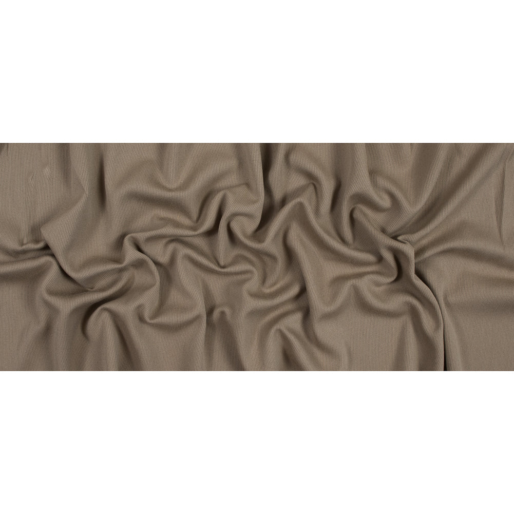 Greige Wool Coating with a Twill Side and a Ottoman Side Full