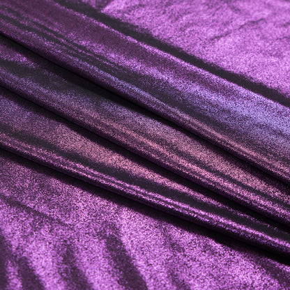 Metallic Hyacinth Violet All-Over Foil Knit Detail
