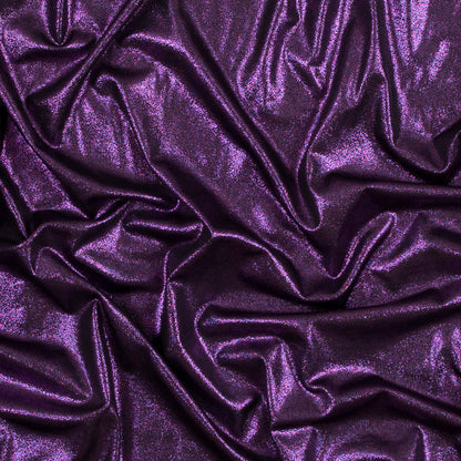 Metallic Hyacinth Violet All-Over Foil Knit