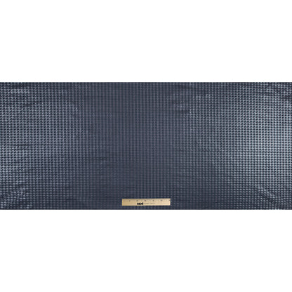 Charcoal Ponte Knit with a Houndstooth Foil Folded