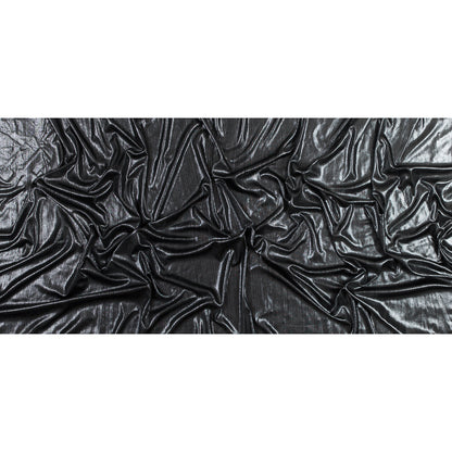 Textured All-Over Foil Knit - Metallic Silver - Lizabet Collection Folded