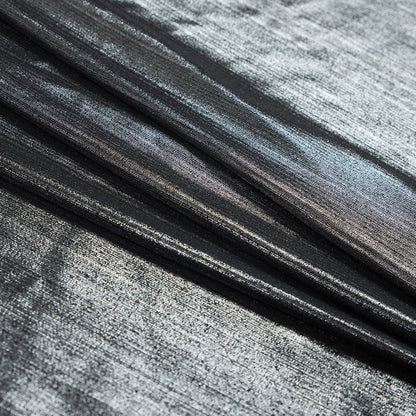 Textured All-Over Foil Knit - Metallic Silver - Lizabet Collection Detail