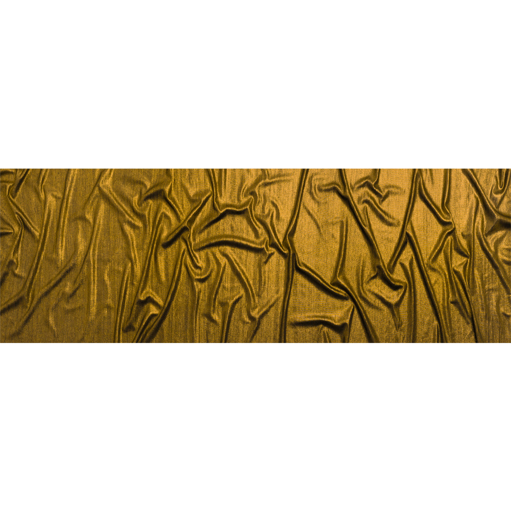 Textured All-Over Foil Knit - Metallic Gold - Lizabet Collection Drape