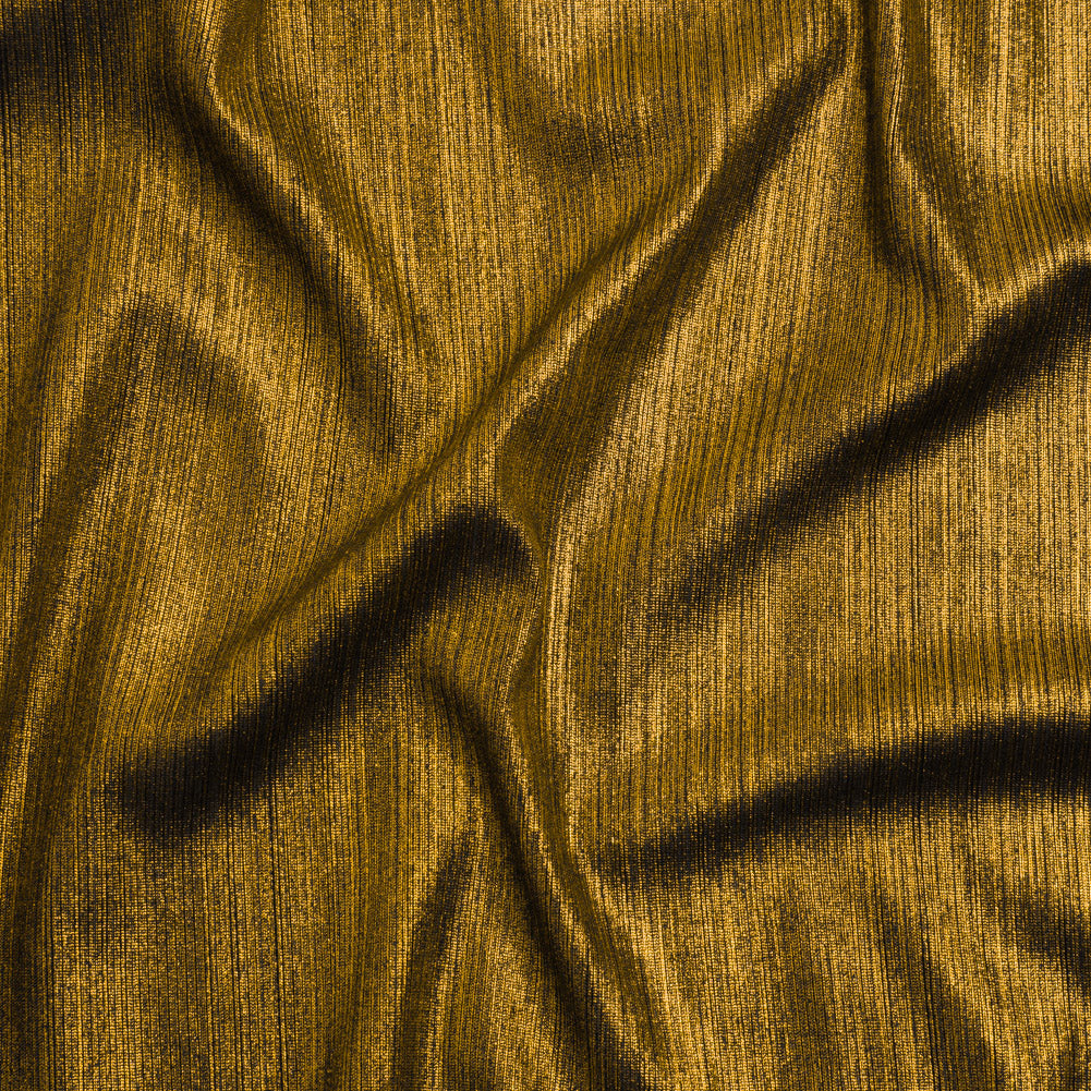 Textured All-Over Foil Knit - Metallic Gold - Lizabet Collection