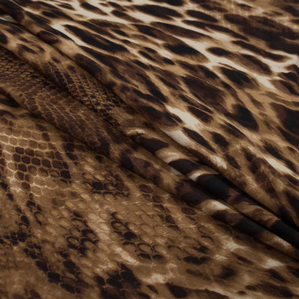 Brushed Python and Animal Printed Jersey Detail