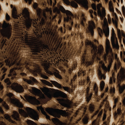 Brushed Python and Animal Printed Jersey