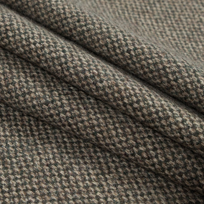 Green and Beige Wool Tweed - Folded