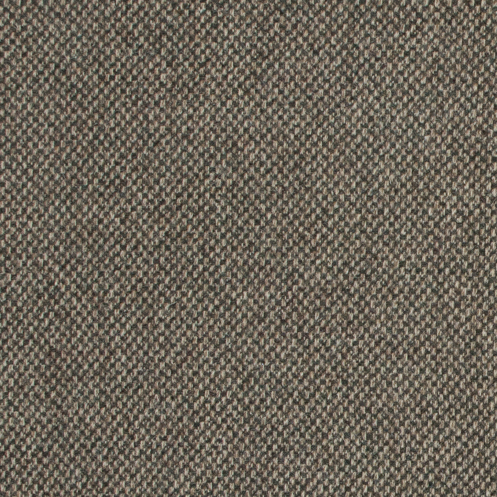 Green and Beige Wool Tweed