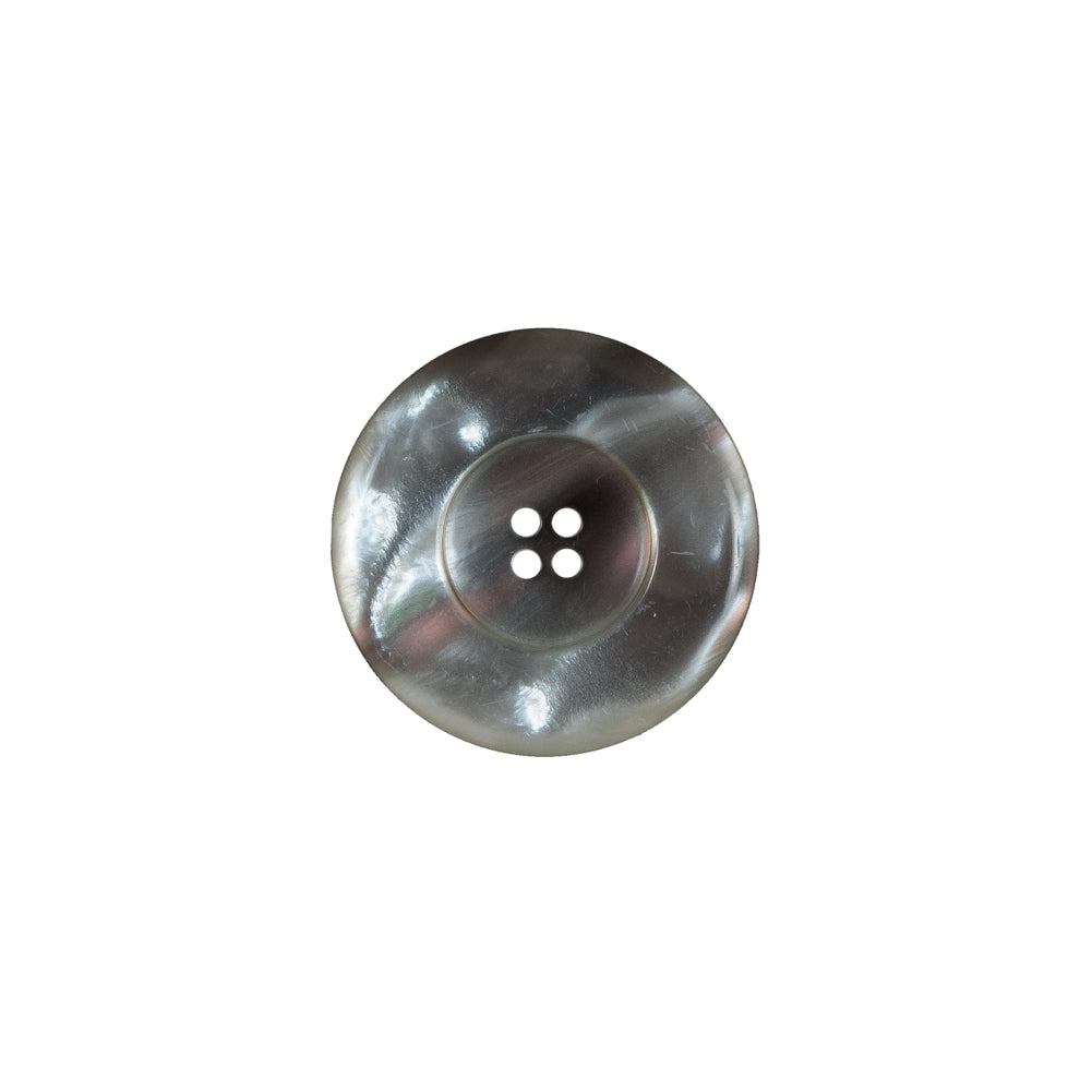 Gray Iridescent Plastic Button - 24L/15mm