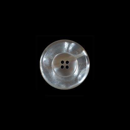 Beige Iridescent Plastic Button - 24L/15mm