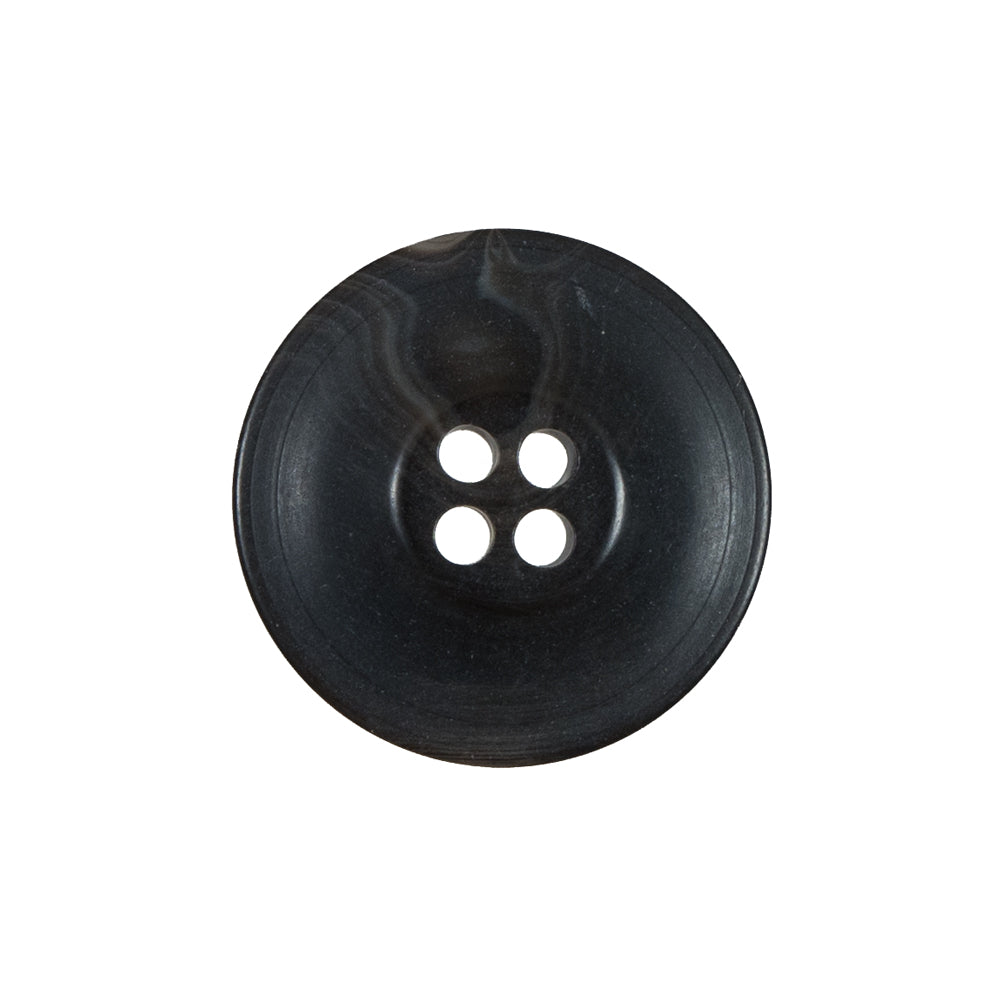 Dark Gray 4-Hole Plastic Button - 35L/22mm Detail