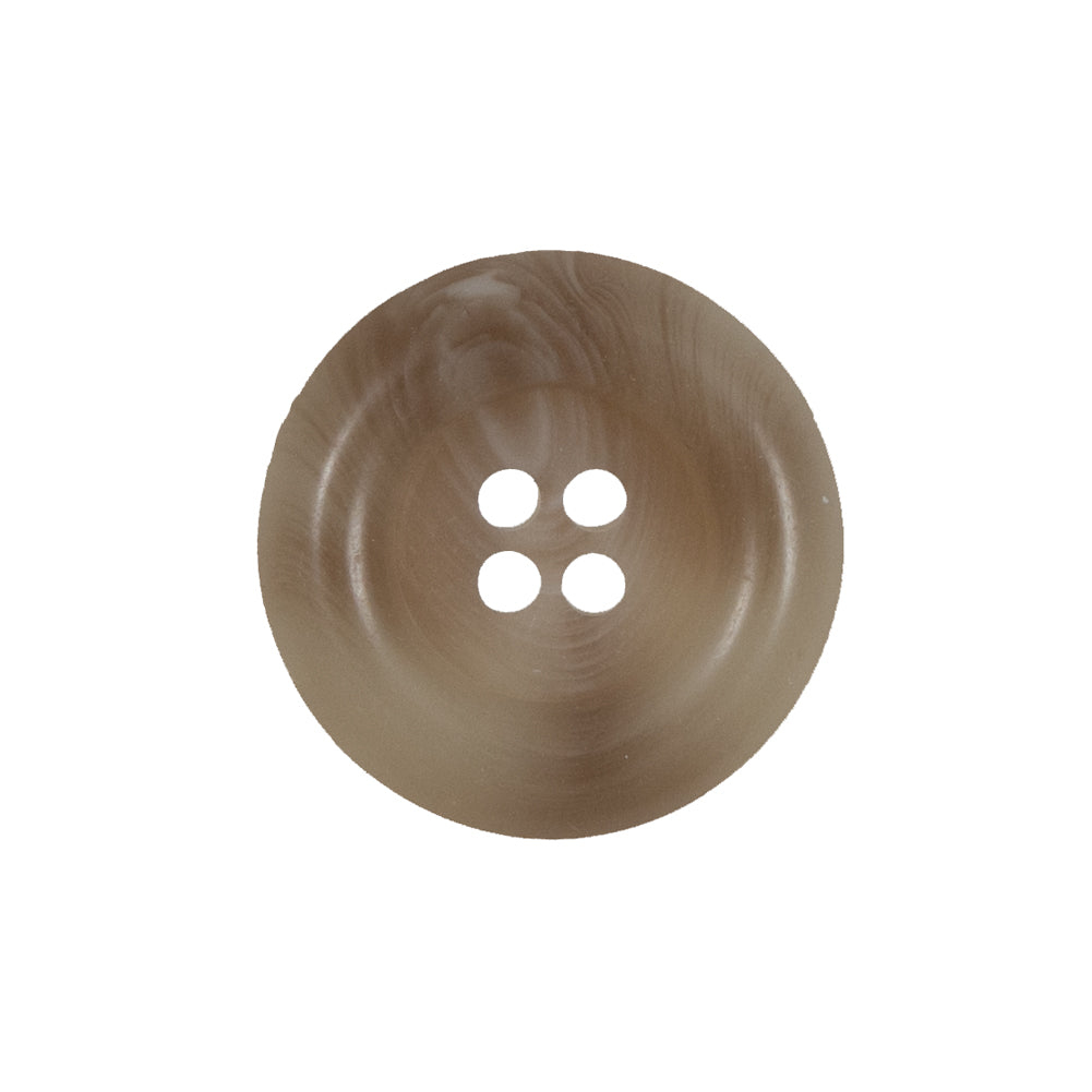 Beige 4-Hole Plastic Button - 35L/22mm