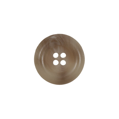 Beige 4-Hole Plastic Button - 28L/18mm