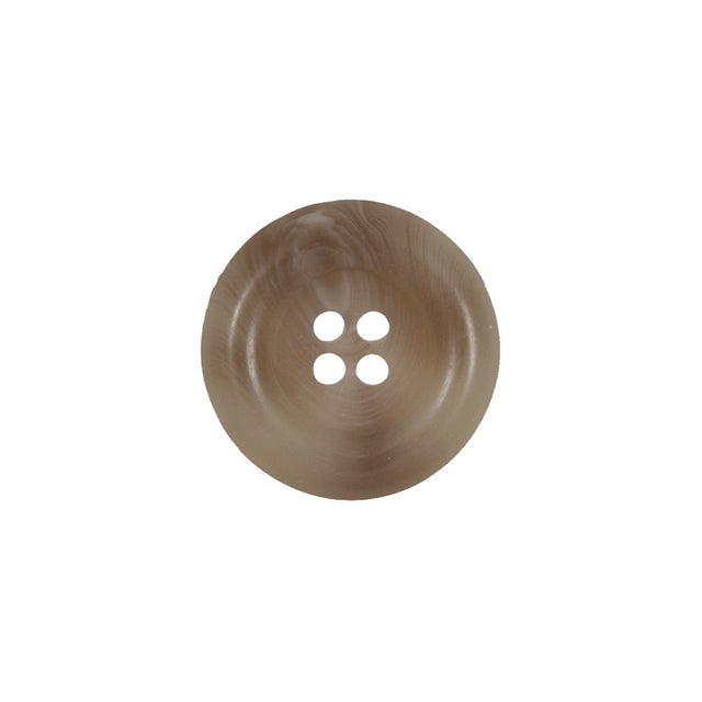 Beige 4-Hole Plastic Button - 28L/18mm