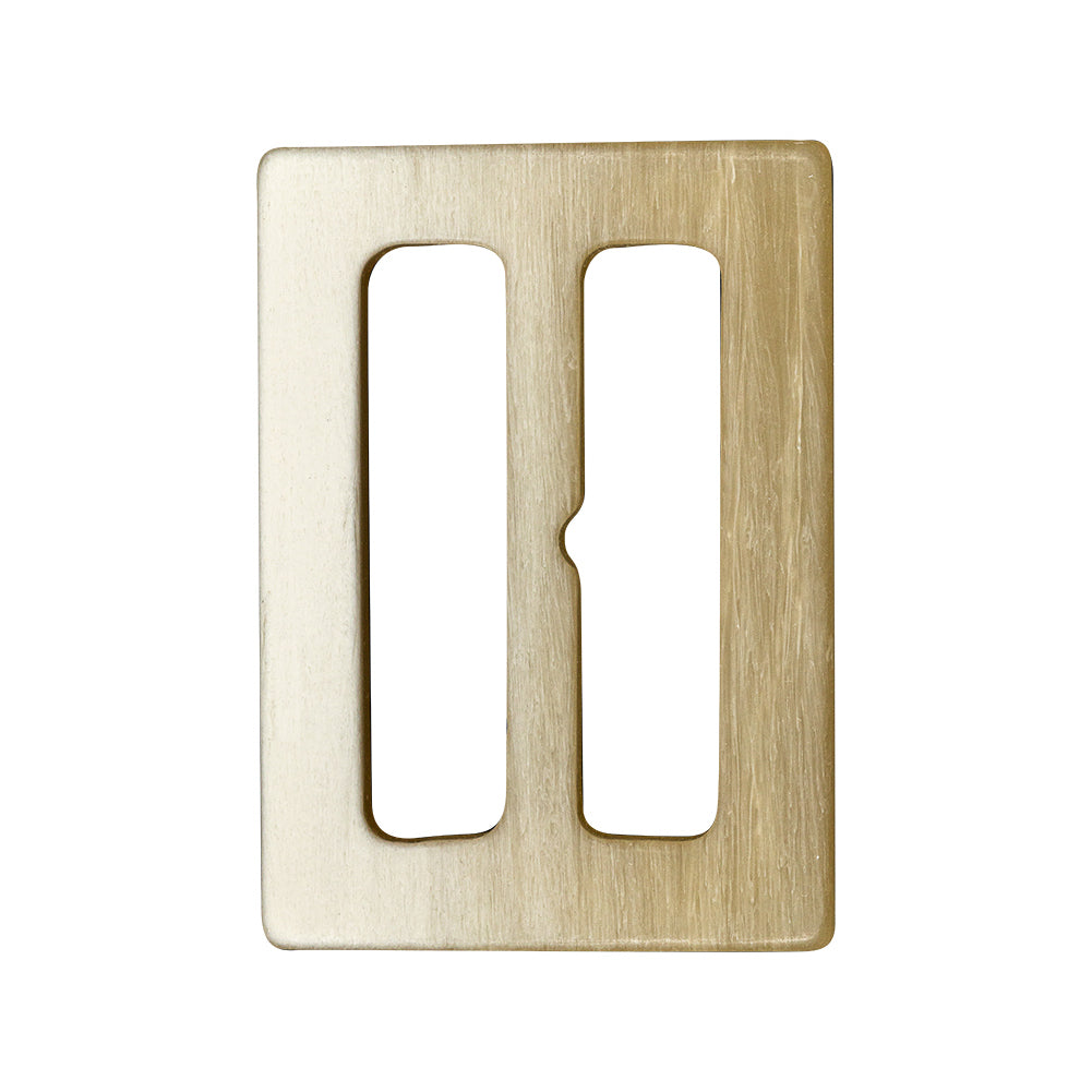 White Asparagus and Beige Ombre Plastic Slider - 1.5" x 2.1875" Detail