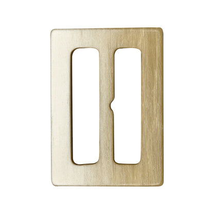 White Asparagus and Beige Ombre Plastic Slider - 1.5" x 2.1875" Detail