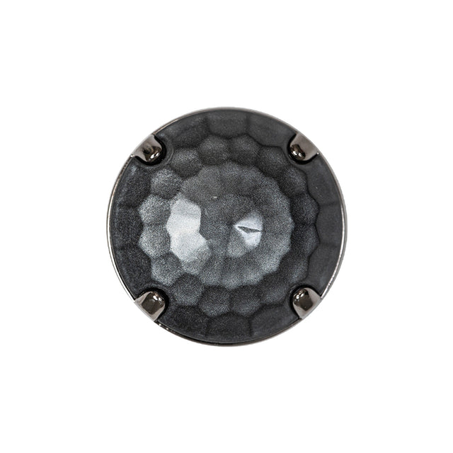 Slipstream and Gunmetal 2-Piece Faceted Shank Back Button - 36L/23mm