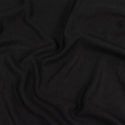 Black Stretch Polyester Woven